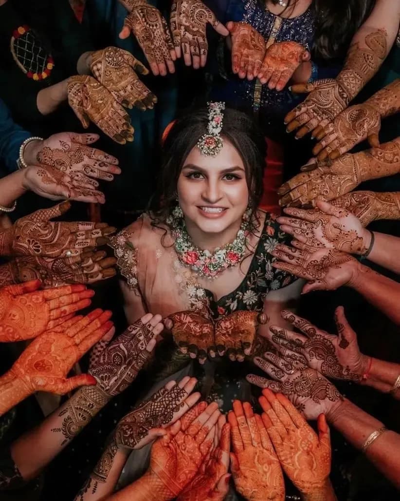 Mehendi design, emotion, bridal, mixed