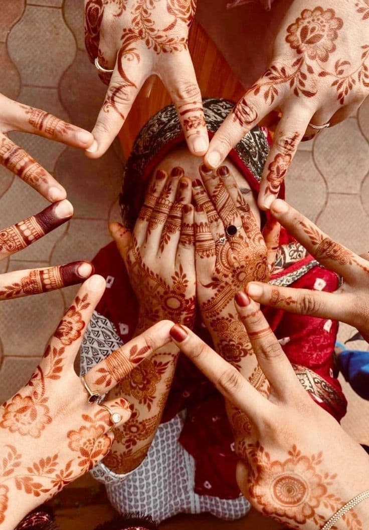 Mehendi design, emotion, bridal, mixed